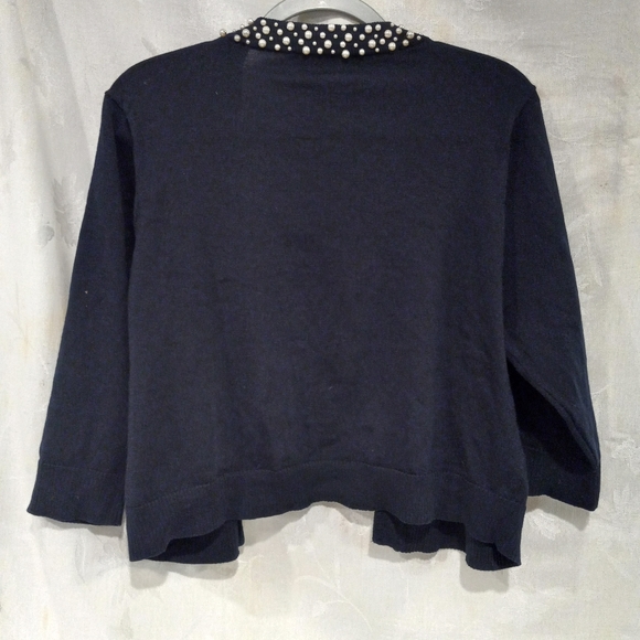 Esperanza open front 3/4 sleeve Blazer jacket sweater top size XL - Picture 2 of 5